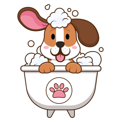 cute-dog-taking-a-bath-in-a-bathtub-for-grooming-logo-free-png